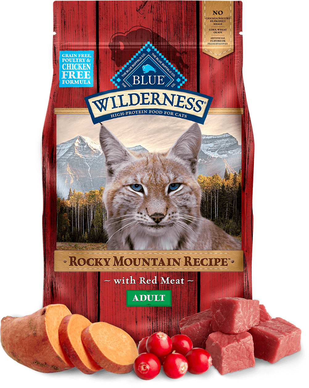 BLUE Buffalo Wilderness Rocky Mountain Recipe Red Meat Recipe Adult Cat Dry Cat Food Review